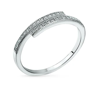 

Silver ring with cubic zirconia sunlight sample 925