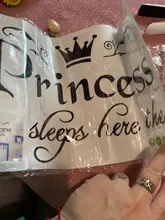 Crown Letter Girl Wall Stickers DIY Princess Mural Sticker For Kids Rooms Baby Room Dorm
