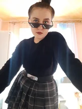 QRWR-minifaldas plisadas para mujer, faldas de cintura alta, estilo coreano japonés, a cuadros, para verano, 2021