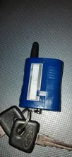 ¡La versión rusa MA caja llavero para el CCRSM Khan magicar B lcd remoto dos forma de sistema de alarma para coche envío gratis!