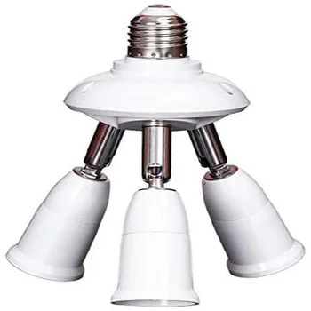 

Lamp holder with 3 head E27 white COLOR [energy efficiency class A +]