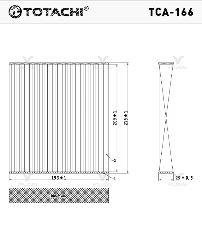 TOTACHI TCA-166K 87139-50100 CUK 1919