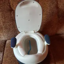 Portátil niños olla de baño de bebé plegable orinal asiento de entrenamiento niños niñas con cojín suave Bebe baño asiento de entrenamiento para el baño