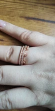 Anillos de boda de corona de oro de princesa rosa para mujer, fiesta de compromiso, joyería de circón apilable, regalos de San Valentín