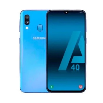Перейти на Алиэкспресс и купить Samsung galaxy a40 blue 4g мобильный телефон с двумя sim-картами 5,9''