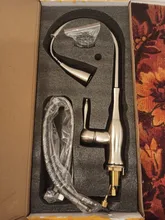 Gold Kitchen Faucet Water-Mixer Pull-Out Single-Handle Silver Swivel-Degree N22-019