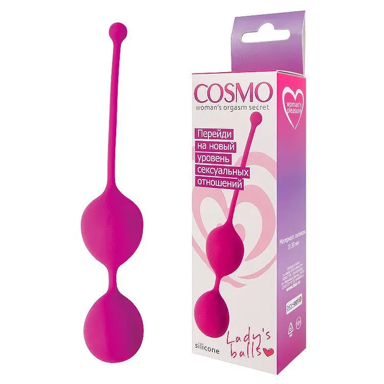 Вагинальные шарики Cosmo с хвостиком для извлечения