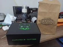 Fuente de alimentación de tatuaje Aurora 2, suministro de energía LCD Digital con adaptador de corriente, Mini panel táctil Led, suministros de tatuaje