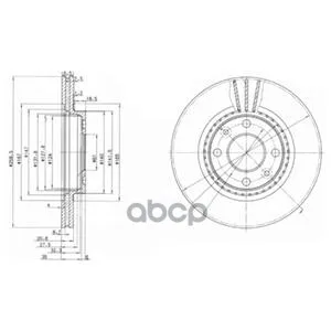 Диск Тормозной Передний Renault Kangoo, Megane(259мм) Bg2625 Delphi арт. BG2625