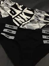 QIWN-bragas deportivas sin costuras para mujer, ropa interior Sexy con letra rosa, lencería cintura baja, Tanga de Yoga