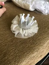 Accesorios de malla para el pelo de niña bebé, grabado de corona 3D, sombrero recién nacido, Tiara, clip de regalo, horquillas, 1 pieza