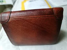 Billeteras de cuero genuino Rfid para hombre, portatarjetas DE CRÉDITO multifunción, Vintage, fino corto, nuevo