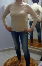 Suéter de punto para mujer, jersey de manga larga con cuello alto, Amarillo, Azul, Tops para mujer, otoño e invierno, novedad de 2020