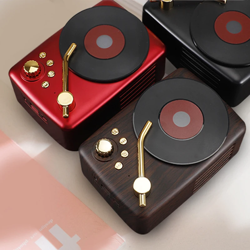 

RHX T12 10w Portable Speaker Mini USB TF Card Music Box Bocina Wireless Bass Bluetooth Speaker Vintage Retro Classic Speaker
