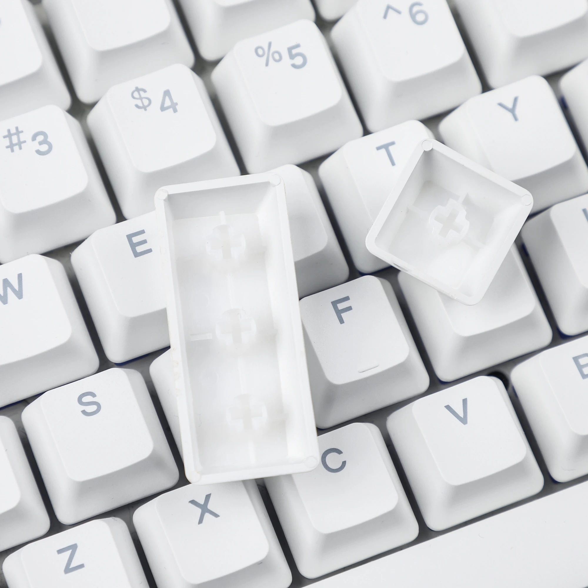 rétroéclairées blanches double profil touches clavier mécanique