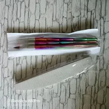 7 unids/lote profesional fuerte Sanpaper de archivo 100/180 grano de madera media luna Tabla de lijado de archivos de uñas de manicura herramientas