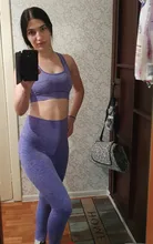 Gym Clothing Leggings Sportswear Crop-Top Yoga-Set Fitness Long-Sleeve Seamless Workout