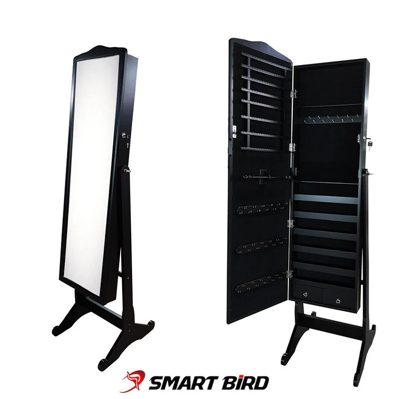 Напольный шкаф-зеркало для украшений Smart Bird Omi 60