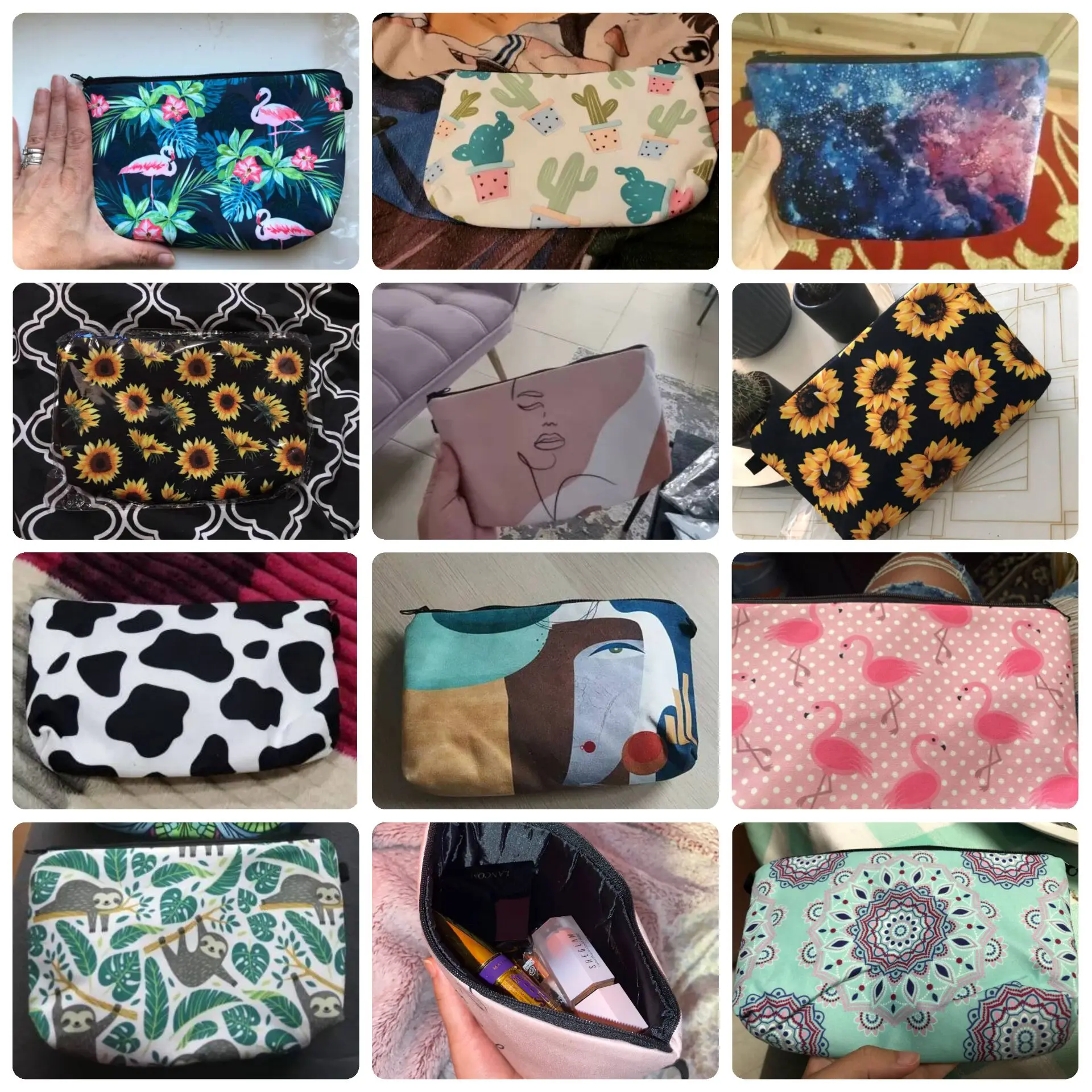 Hot Sale Nurse ECG Printing Women Cosmetic Bags Lovely Casual Travel Portable Storage Handbags Makeup Bag Toiletry Bags Female 4