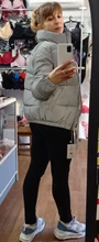 Puffer Jackets Coat Streetwear Reflective Women Winter Warm Night No AS262 Loose Fluorescent
