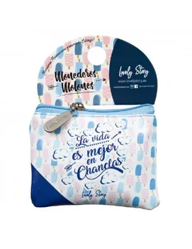 

PURSE WITH BRAND PRINT LOVELY STORY MODEL POLES WITH PHRASE LIFE IS BETTER IN FLIP FLOPS