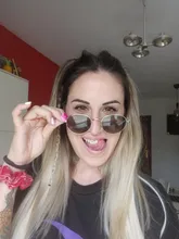 SARLA-Extensión de cabello sintético para mujer, Falso largo postizo corto y recto, sin Clip, Halo, Rubio