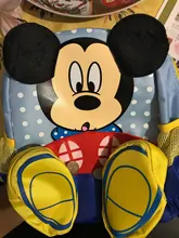 Mochila Disney para niños, bonita mochila para guardería, viñetas de animales, Minnie, Mickey mouse, para la escuela