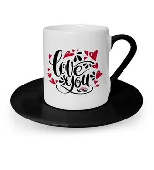 

Personalized Love You Black Turkish coffee Cup-4