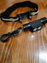 Mini Headlamp Head-Torch Waterproof Flashlight Boruit Rechargeable High-Power 1000lm
