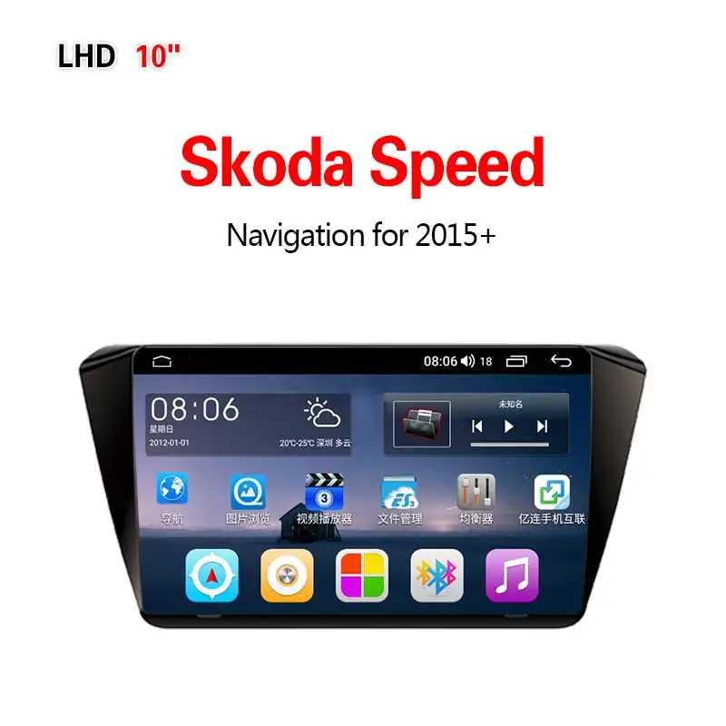 4G8core4G64G Lionet gps навигация для автомобиля Skoda speed+ 10,1 дюймов LS4003Y - Размер экрана, дюймов: 4G8core4G64G
