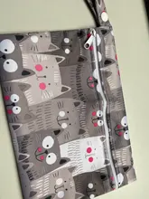 Bolsa de pañales estampada para bebé, impermeable, pañal seco, con cremallera, bolso para cochecito, bolsa de viaje al aire libre, bolsa de almacenamiento de pañales