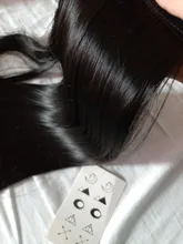 MANWEI-Extensiones de cabello para dama, extensor de pelo sintético de 24, de coleta natural largas y lisas, 60g por pieza, no teñible