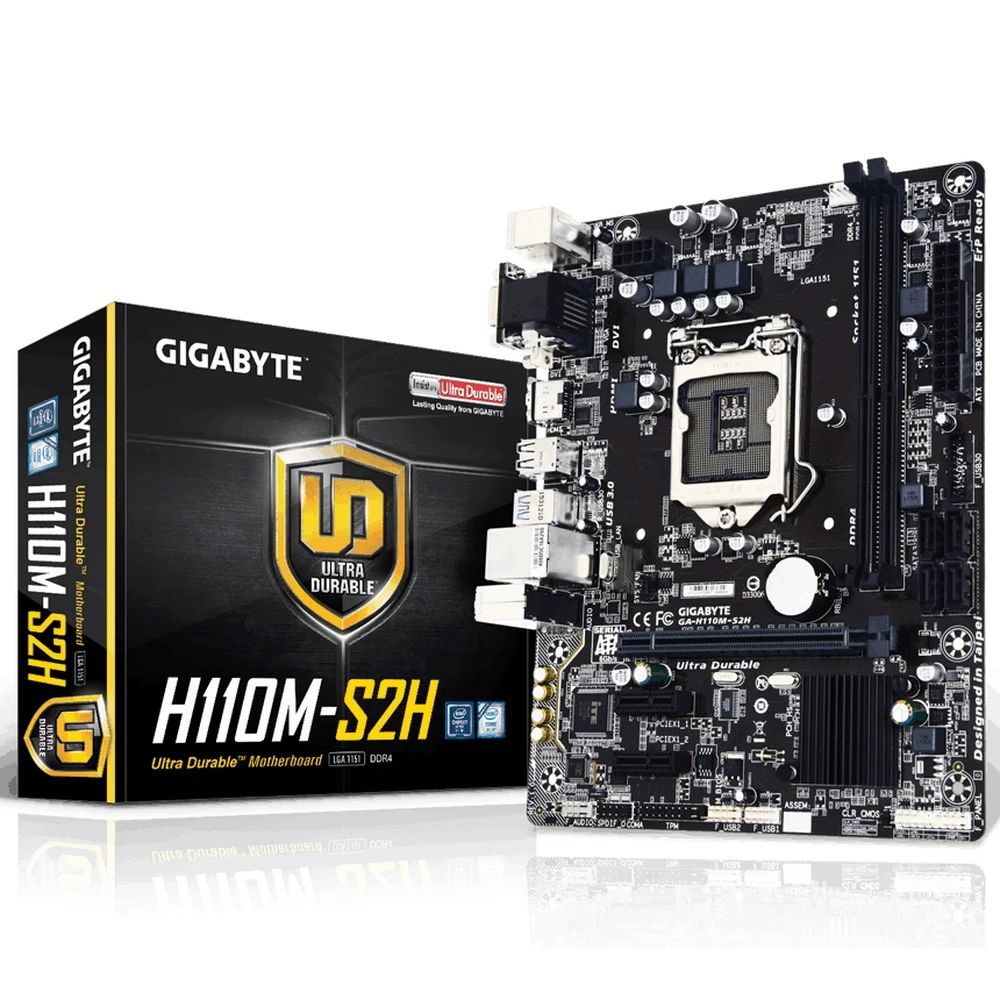 Материнская плата Gigabyte GA-H110M-S2H | Компьютеры и офис