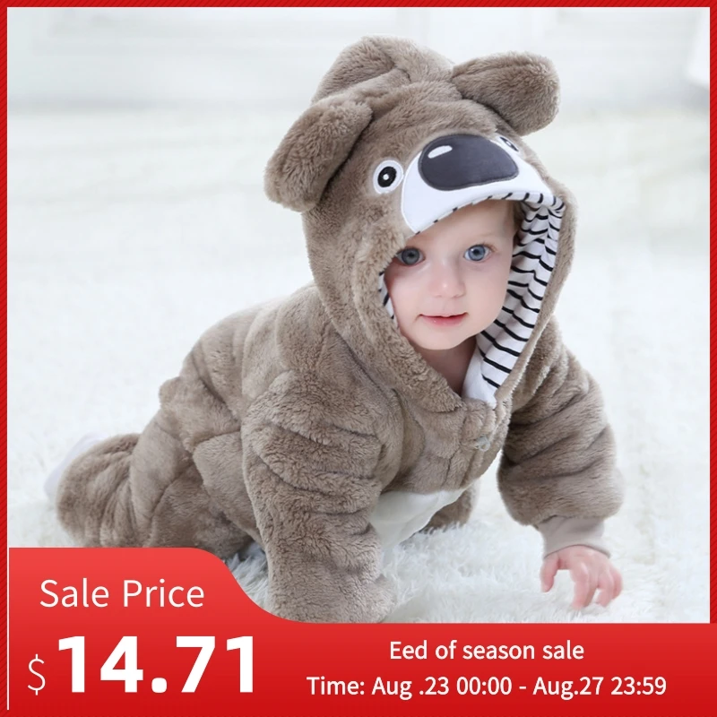 Barboteuse Pour Bebe Garcon Et Fille Costume Koala Kawaii Combinaison Chaude Pour Nouveau Ne Vetements D Hiver Pyjama Kigurumis Aliexpress
