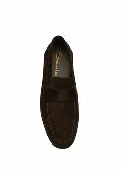 

SANTONI - MEN SHOES - NUBUCK WITH STRIP - LOAFER TYPE - 2020 SEASON