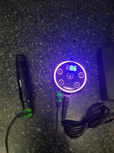 Fuente de alimentación de tatuaje Aurora 2, suministro de energía LCD Digital con adaptador de corriente, Mini panel táctil Led, suministros de tatuaje