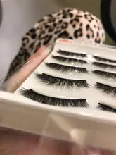 Fake Eyelashes Makeup Daily Natural Thick HBZGTLAD 5-Pairs Handmade 3D