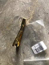 Vnox-Clips de corbata clásicos para hombre, color negro y dorado, Regalos para Él, accesorio de joyería