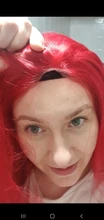 Wig Hair-Wigs Baby-Hair Lace-Front Natural Synthetic X-TRESS Red-Color Straight Free-Part