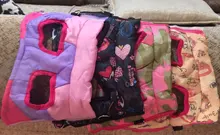 Ropa cálida para perros pequeños, abrigo para perros a prueba de viento, chaqueta acolchada, atuendo con chaleco, ropa para Chihuahua y Yorkshire 35