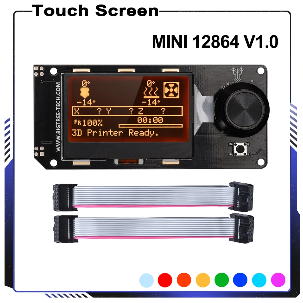 BIGTREETECH MINI 12864 V1.0 LCD Display Screen mini12864 Smart Display 3D Printer Parts BTT SKR Pro SKR V1.4 MKS Board VORON 2.4 head thermal printer