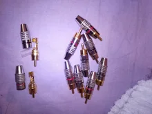 Conector macho RCA sin soldadura, adaptador de enchufe para enchufe de Cable de Audio, vídeo, CCTV, cámara, sin soldadura, alta cantidad, 1/4/10 Uds.