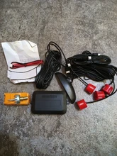 Eunavi 1set de Parktronic Kit de sensores de estacionamiento Led 4 6 8 sensores para todos los coches inversa asistencia Sistema de Control de Radar de marcha atrás