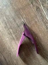 Cortaúñas de decoración de uñas profesional, cortador de bordes de puntas postizas de tipo U, manicura colorida, herramientas de arte de uñas de acero inoxidable