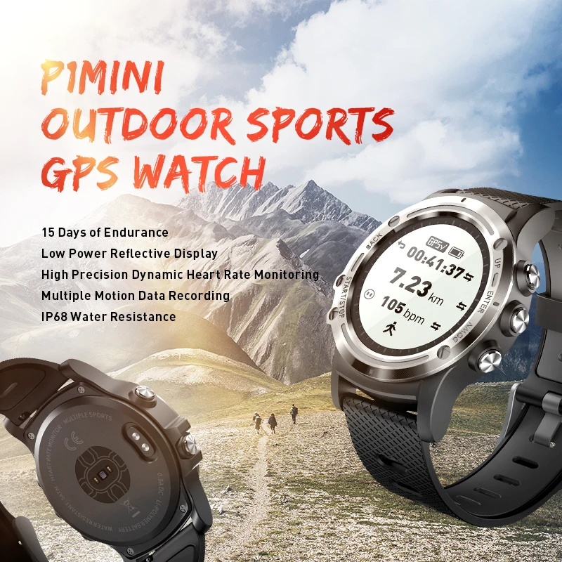 Accalia P1mini Смарт-часы gps смарт-браслет 24 часа монитор сердечного ритма IP68 Водонепроницаемый несколько спортивных режимов фитнес-трекер
