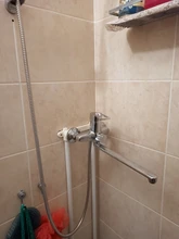 Shower Faucet Spray-Painting Bathroom-Tap Brass Frap White Outlet Body-Surface
