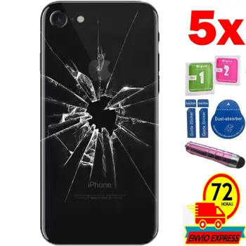 

5x Protectors Screen Tempered Glass Back for for APPLE IPHONE 6/6 S 4.7 (Generico, not Full SEE INFO) PEN PINK