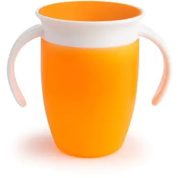 

Munchkin bowl-spillage miracle 360 ° with handles orange 207 ml. 6 +