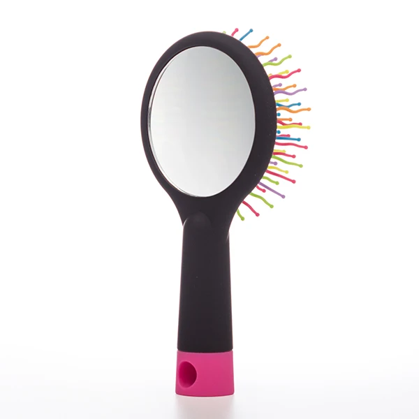 Rainbow Hair Brush with Mirror