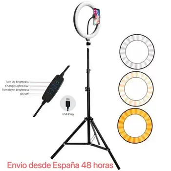 

LED Selfie light ring, 10 ”with tripod stand up to 2m to make Tik Tok